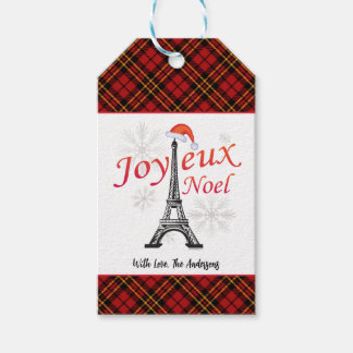 Personalised Joyeux Noel Gift Tags