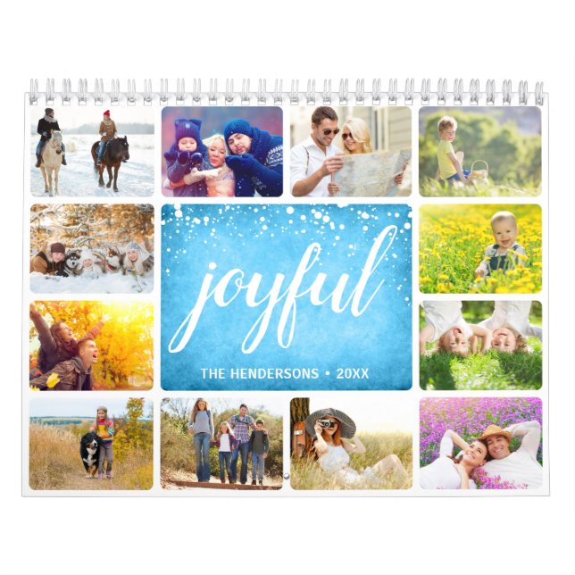Personalised Joyful Family Photo Calendar (Cover)