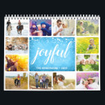 Personalised Joyful Family Photo Calendar<br><div class="desc">Create your own family photo calendar by using the template. Personalise this collage calendar with your family name and year. Upload pictures with joyful moments on each page. If you'd like it, customise the look of the yearly calendar by choosing the favourite wire binding colour, grid style, and other details....</div>