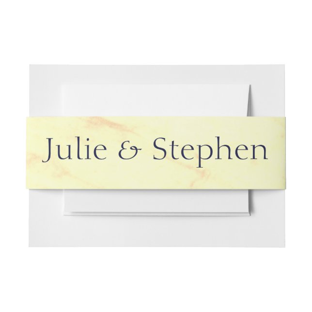 Personalised Julep Mint Invitation Belly Band (Front Example)