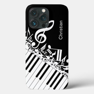 Personalised Jumbled Musical Notes and Piano Keys iPhone 13 Pro Case