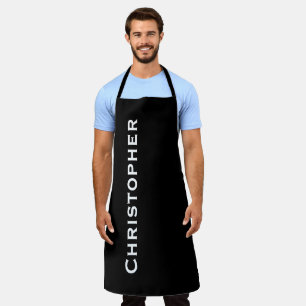 Personalised Jumbo Bold Name Choose Colour or Blac Apron