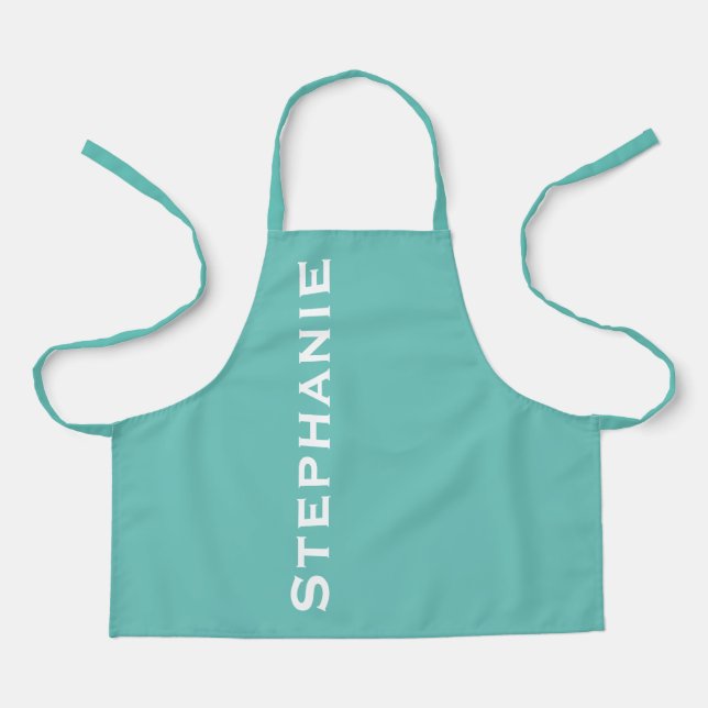 Personalised Jumbo Bold Name Choose Your Colour Apron (Front)