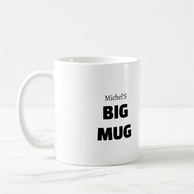 Personalised Jumbo Mug | Custom Name Coffee Cup Gi (Left)