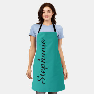 Personalised Jumbo Script Name Choose Your Colour Apron