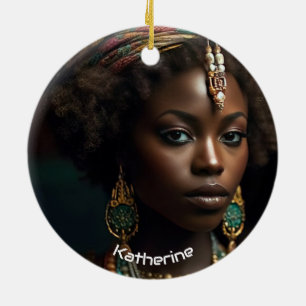 Personalised Juneteenth - Black History  Ceramic Tree Decoration