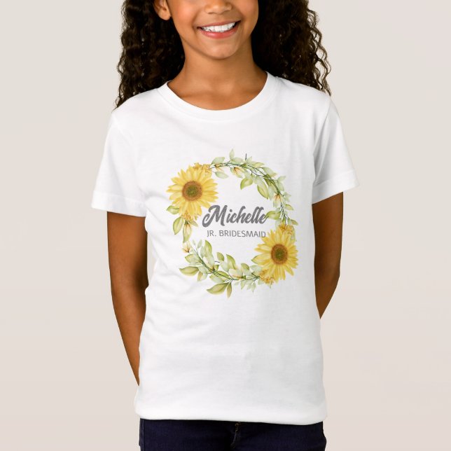  Personalised junior bridesmaid  T-Shirt (Front)