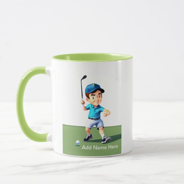 Personalised Junior Golfer's Combo Mug (Left)