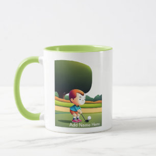 Personalised Junior Golfer's Combo Mug