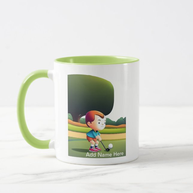 Personalised Junior Golfer's Combo Mug (Left)