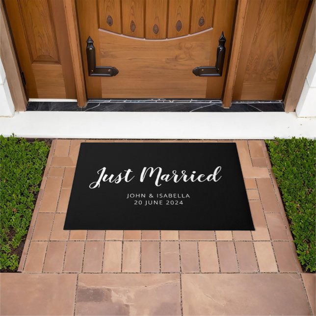 Personalised Just Married Newlyweds Doormat (Outdoor)