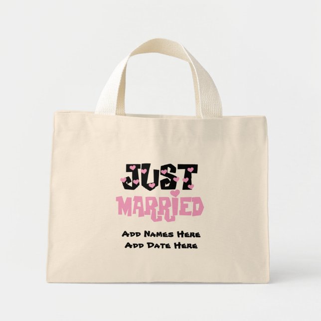 Personalised Just Married Tote Bag (Front)