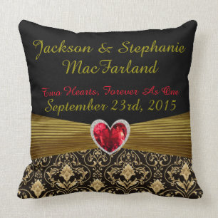 Personalised Just Married Wedding Gift Pillow