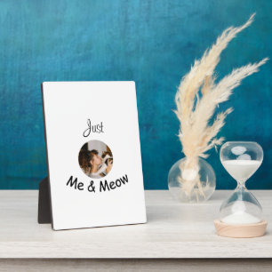 Personalised "Just Me and Meow" Photo Template – Plaque
