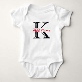 Personalised K Name Bodysuit
