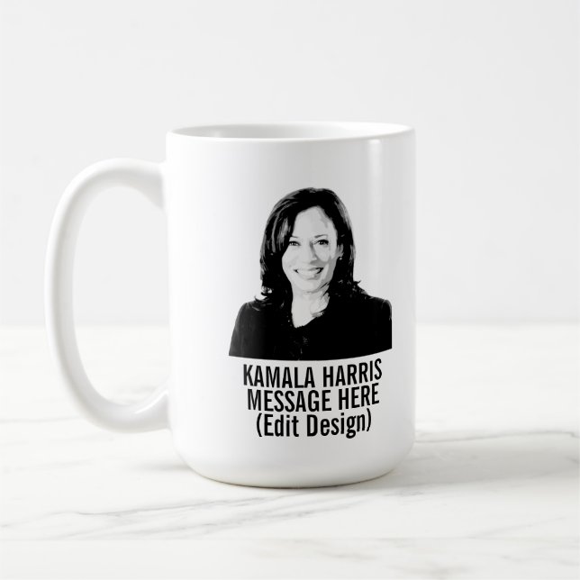 Personalised Kamala Harris Coffee Mug (Left)