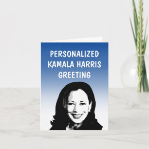 Personalised Kamala Harris Greeting Card