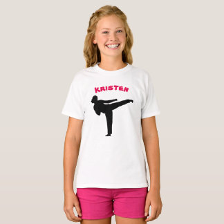 Personalised Karate Girl Shirt
