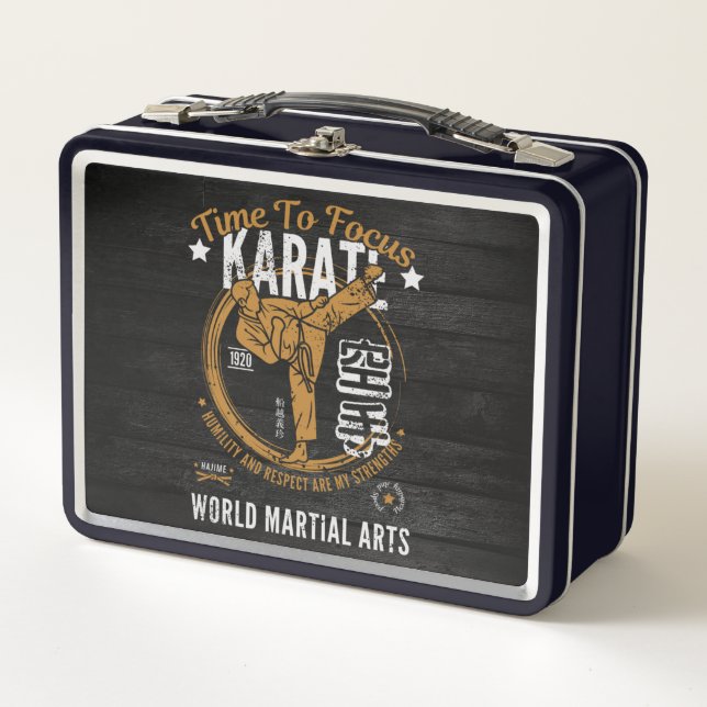 Personalised Karate Lunchbox (Front)