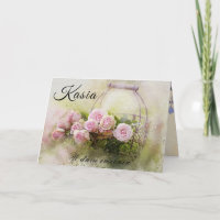 Personalised Kasia Polish name day card