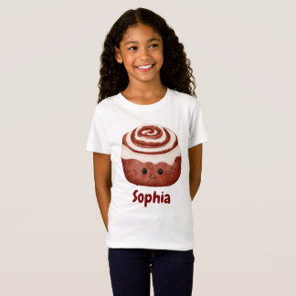 Personalised Kawaii Cinnamon Roll Kids T-Shirt