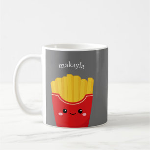 "Personalised Kawaii French Fries Mug" Coffee Mug