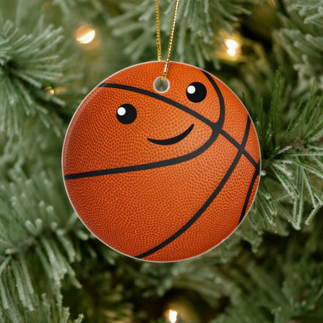 personalised kawaii girls basketball ceramic tree decoration (Tree)
