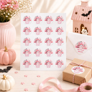 Personalised Kawaii Halloween Ghost Sticker