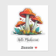 Personalised Kawaii Hand drawn Mushroom scrapbook 
