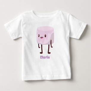 Personalised Kawaii Marshmallow Baby T-Shirt