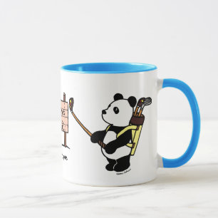 Personalised Kawaii Panda Golfer Mug