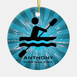 Personalised Kayaking Ornament