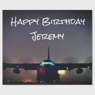 Personalised KC-130 Turboprop Plane Wrapping Paper