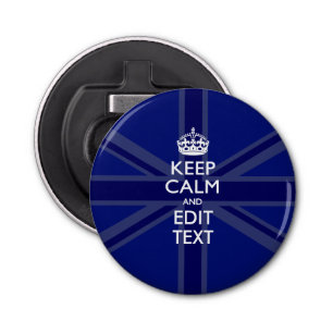 Personalised KEEP CALM AND Edit Text Colourful Bottle Opener