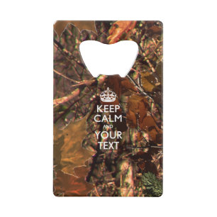 Personalised KEEP CALM AND Edit Text Hunter's Camo