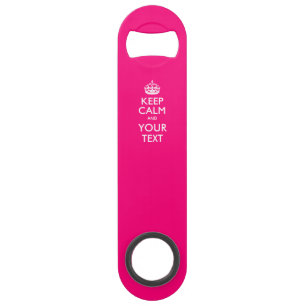Personalised KEEP CALM AND Edit Text on Fushia
