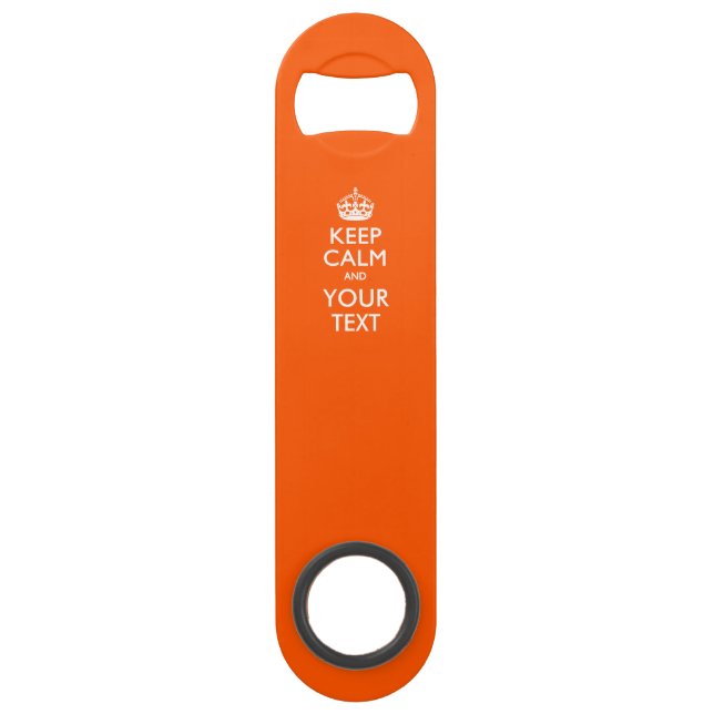 Personalised KEEP CALM AND Edit Text on Orange (Front)