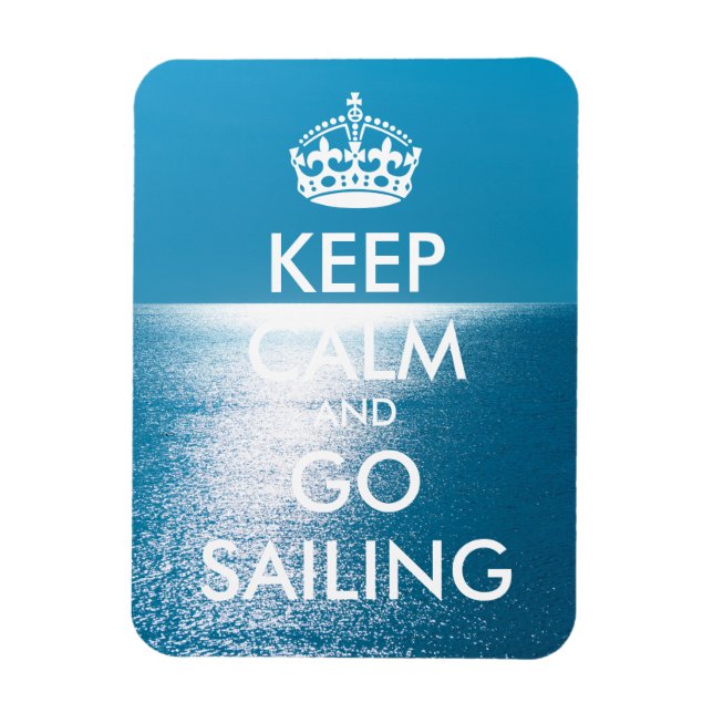 Personalised KEEP CALM and GO SAILING Magnet (Vertical)