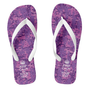 Personalised KEEP CALM And Have Your Text Flip Flops