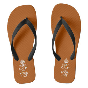 Personalised KEEP CALM And Have Your Text Flip Flops