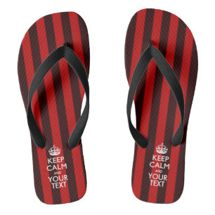 Personalised KEEP CALM And Have Your Text Flip Flops