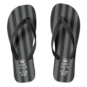 Personalised KEEP CALM And Have Your Text Flip Flops