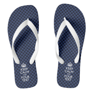 Personalised KEEP CALM And Have Your Text Flip Flops