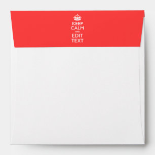 Personalised KEEP CALM and have your text on Pink Envelope