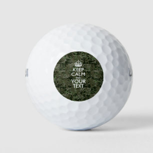 Personalised KEEP CALM AND Your Creative Text Golf Balls