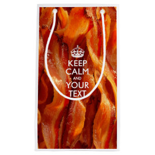 Personalised KEEP CALM AND Your Creative Text Small Gift Bag