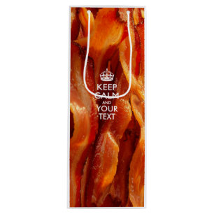 Personalised KEEP CALM AND Your Creative Text Wine Gift Bag