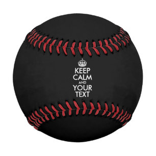 Personalised KEEP CALM and YOUR TEXT Baseball
