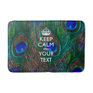Personalised KEEP CALM AND Your Text Bath Mat
