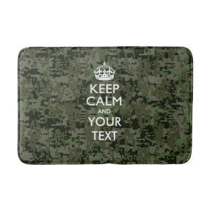 Personalised KEEP CALM AND Your Text Bath Mat